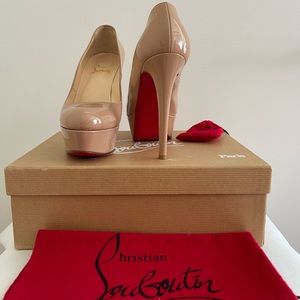 Christian Louboutin Bianca 120 Patent Calf Nude